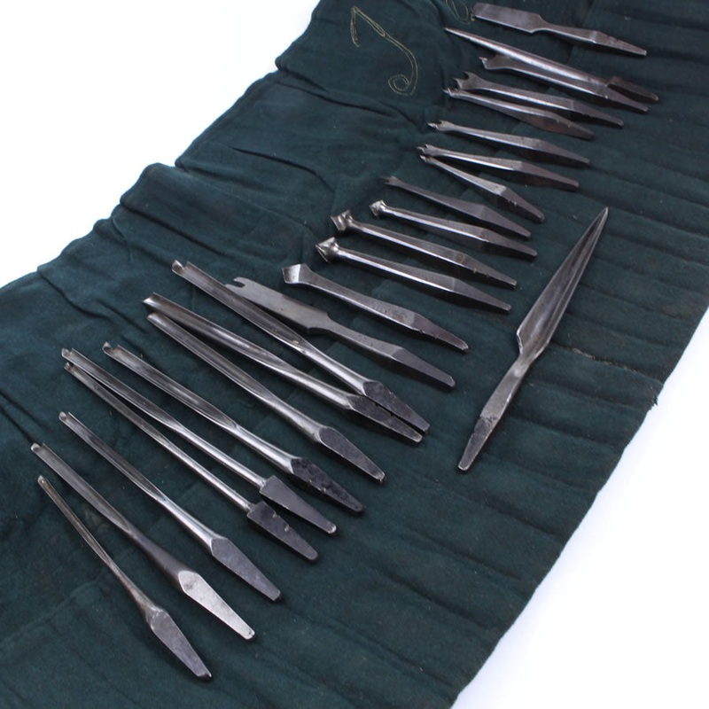 24 Vintage Drill Bits mainly by F.Willey