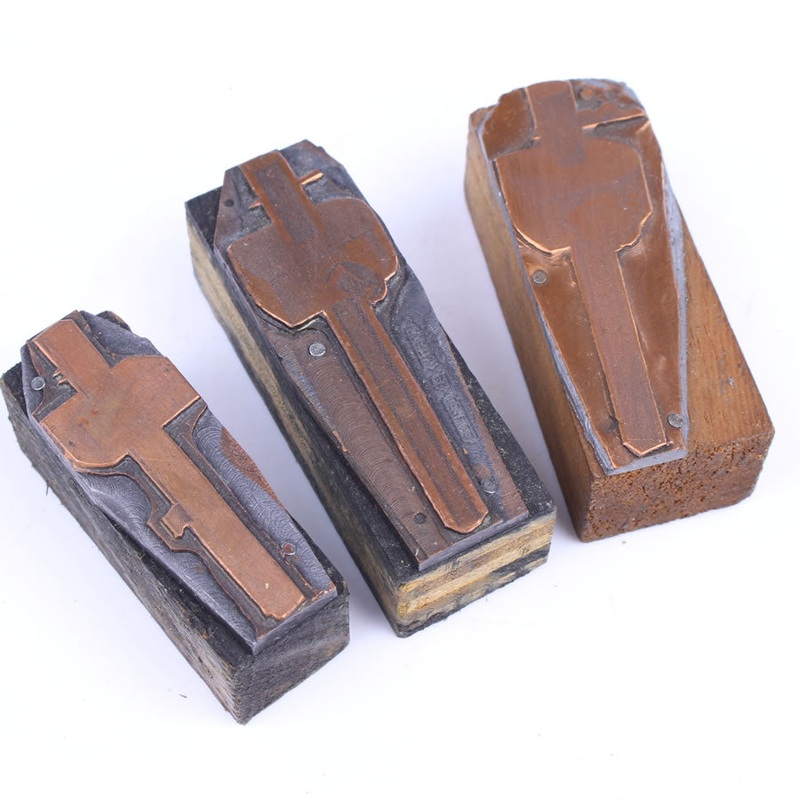 3 Marking Gauge Printing Blocks - UK ONLY