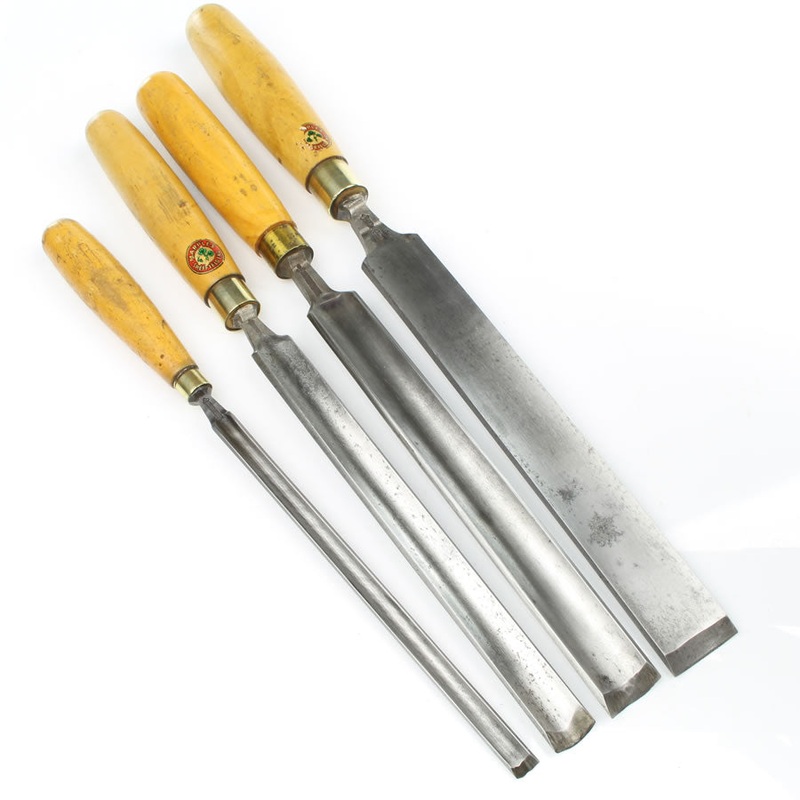 4 Wm. Marples Paring Gouges  Boxwood
