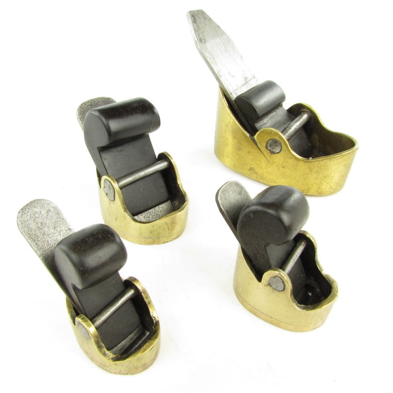 4x Brass Violin Makers Planes (Ebony) - ENGLAND, WALES, SCOTLAND ONLY