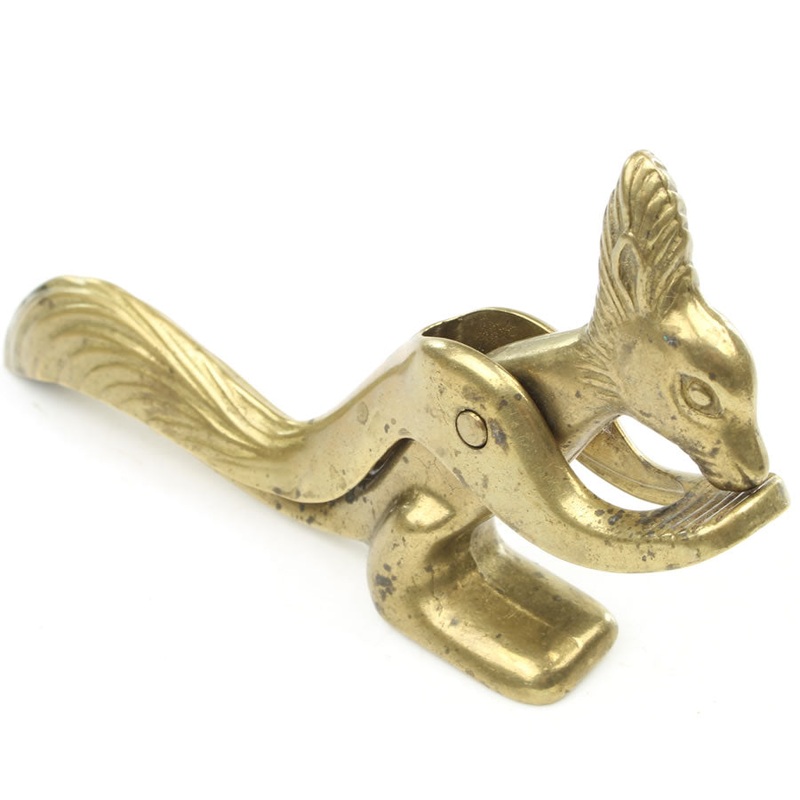 Brass Squirrel Nutcrackers