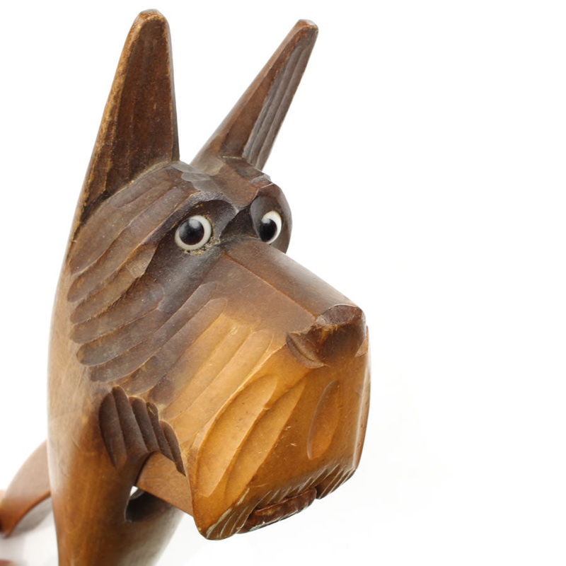 Hand Carved Nut Crackers - Dog