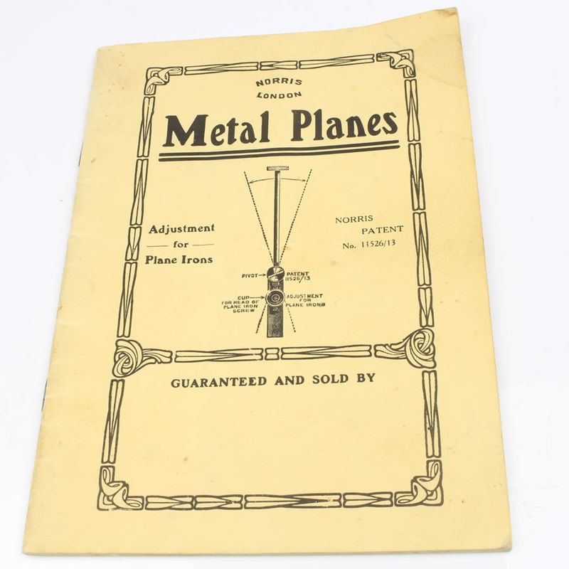 Norris Metal Planes Tool Catalogue