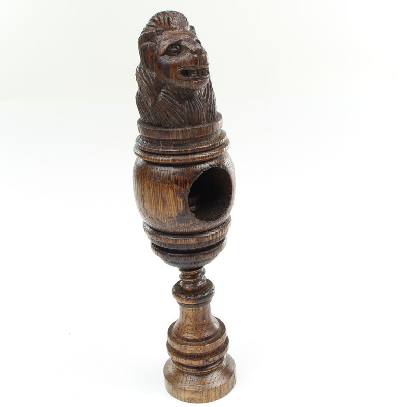 Old Wooden Lion Nut Crackers