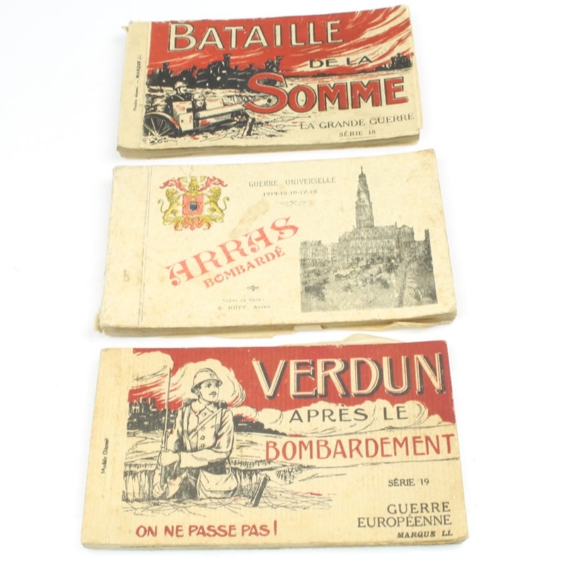 WW1 Postcard Booklets - Verdun | Somme | Arras