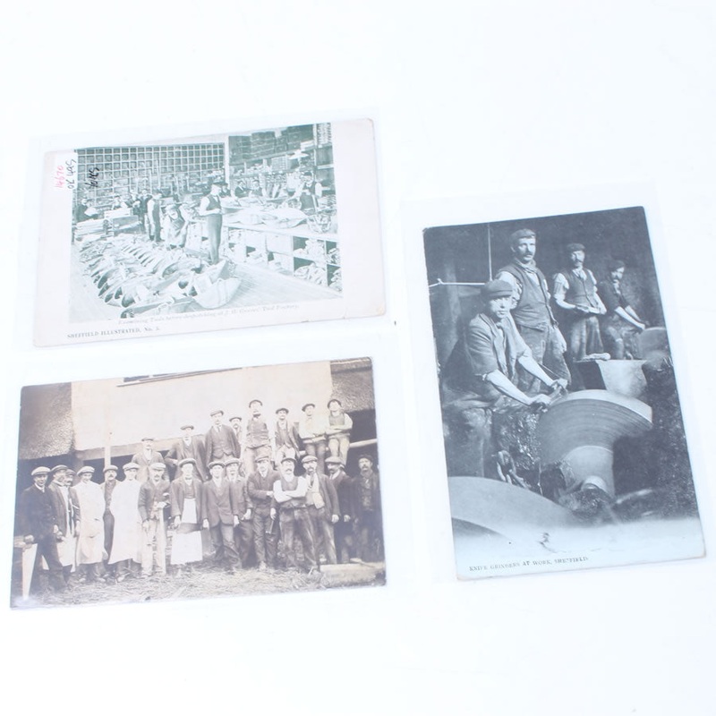 3x Old Trade Related Postcards