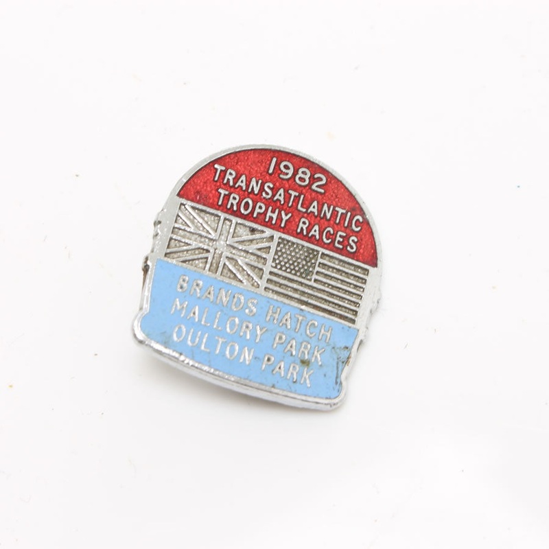 Transatlantic Trophy Races Motorbike Badge - 1982