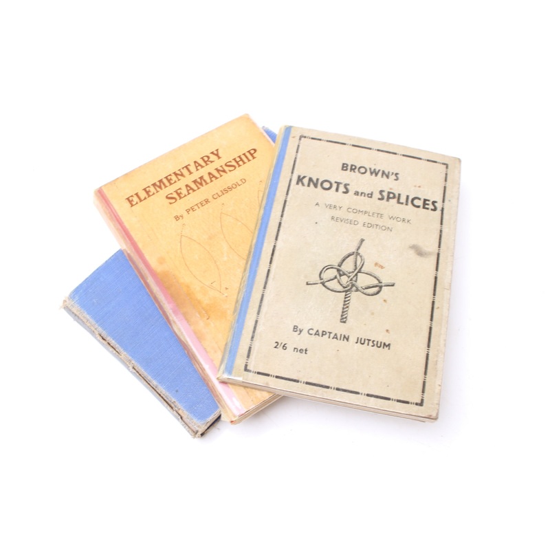 3x Old Navy Ships, Seamanship and Knots Books