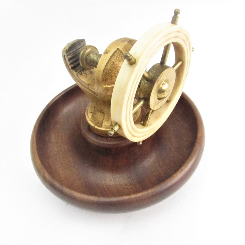 Old Ships Wheel Nutcracker  5 1/2 inch