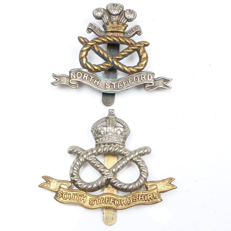 Old North & South Staffordshire Cap Badges