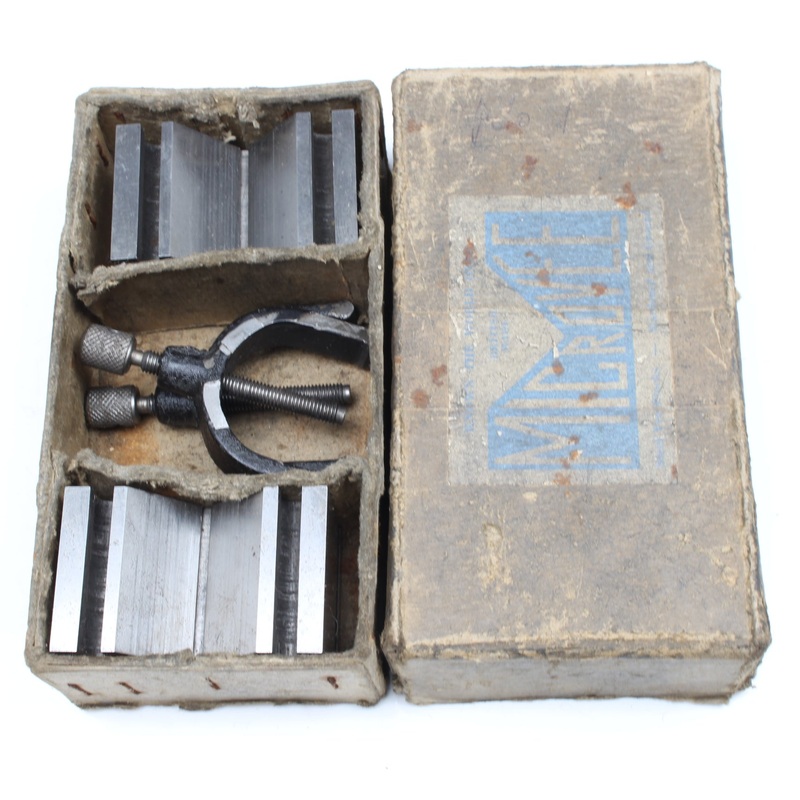 2x Microvee Vee Blocks / V Blocks & Clamps - 66mm x 41mm x 41mm