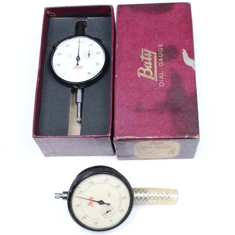 2x Old Baty Dial Gauges