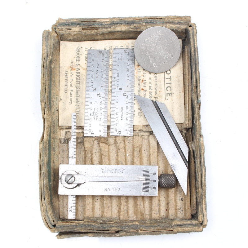 Old LS Starrett Machinist Toolmaker Square No. 457 (USA)