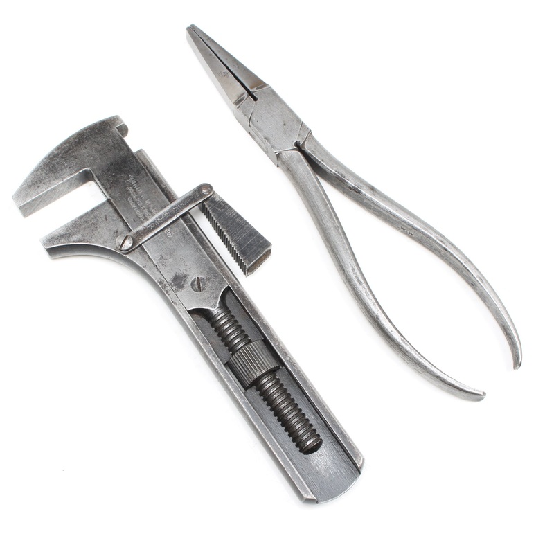 Old Unusual Joseph Lucas Wrench & Old Pliers / Grips