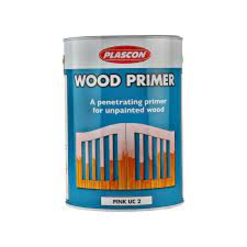 Plascon 4lts Wood Primer - Pink & White