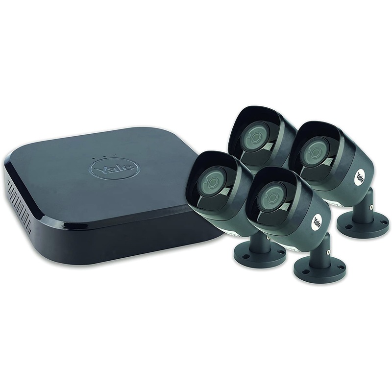 Yale B-YSA402A-HD yale smart home view CCTV kit 4 channels DVR, 2 cameras, 1TB hard-drive