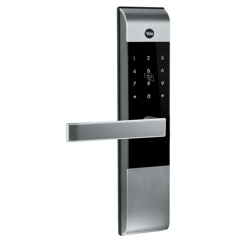 Yale YDM3109 yale digital door lock-digitalRFDI card lock with tripple access modes: proximity card, code & mechanical override key