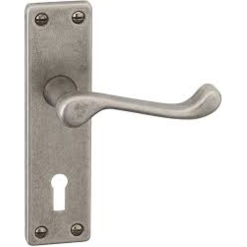 Union lever lock handles scroll handle SN finish LHP-L-100-05-SN