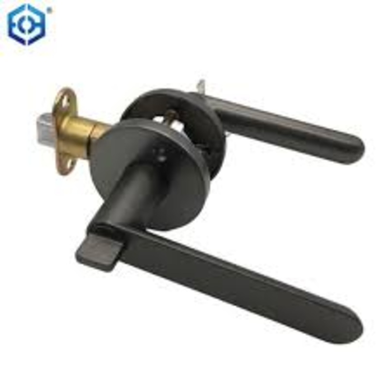 Union lever lock zinc lever handle 50mm euro LHP-L-33091-AB