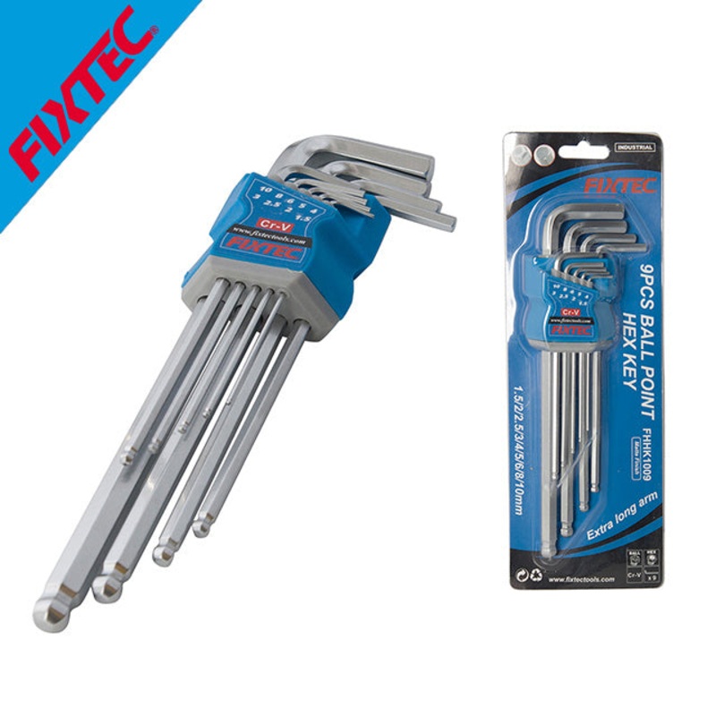 Hex Key Long 9 Pc Ball Point FHHK1009