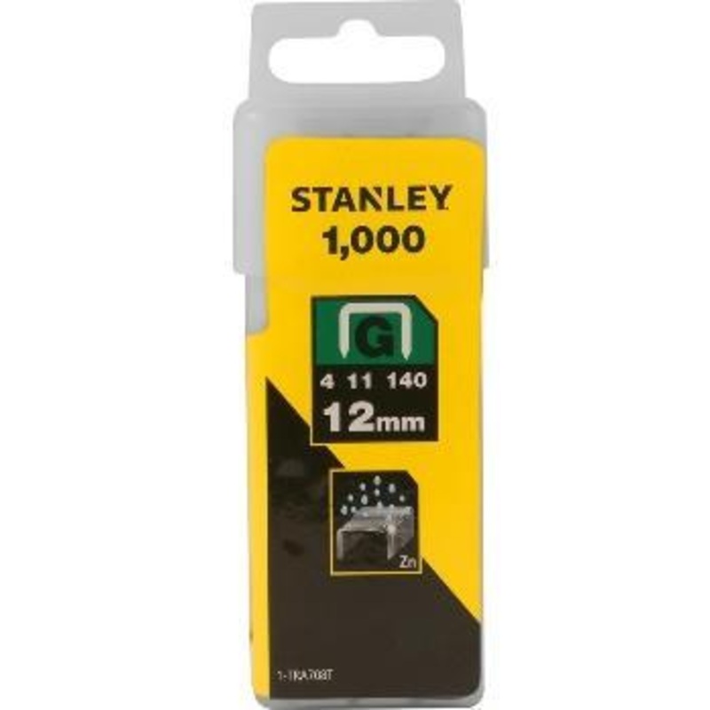 STANLEY STAPLES 12MM TYPE G 1000PCS