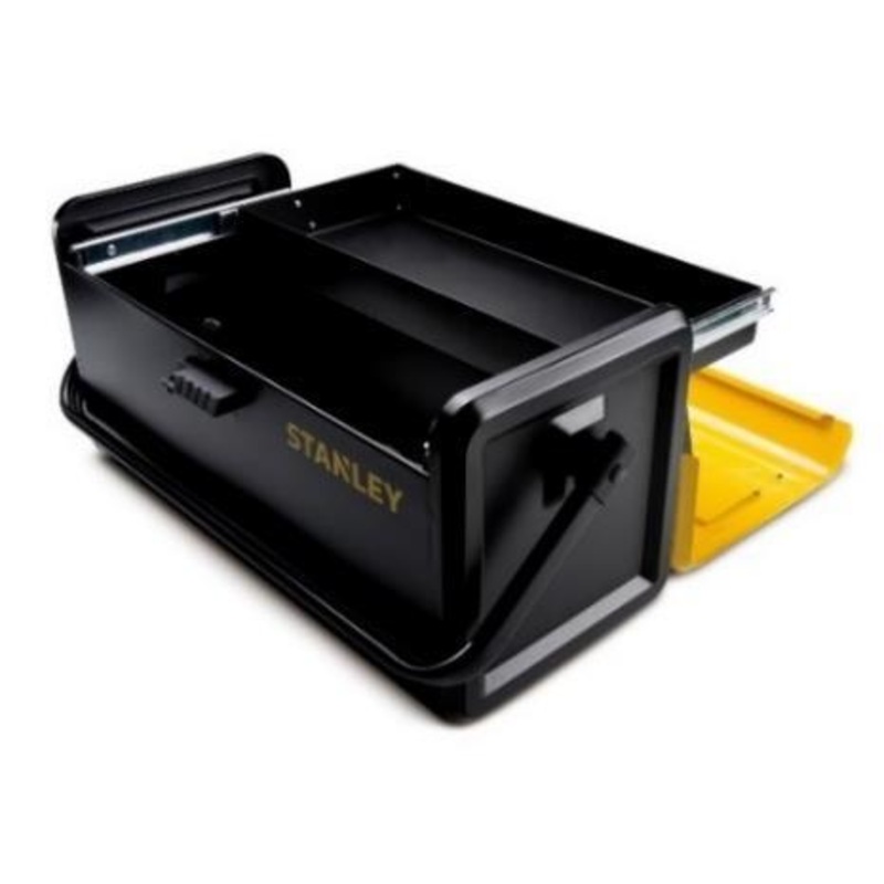 STANLEY TOOLBOX METAL 1 TRAY SILIDING 19"