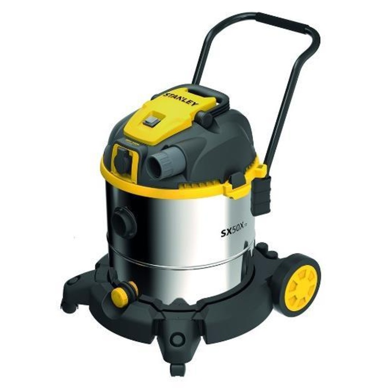 STANLEY VACUUM CLEANER STAINLESS-STEEL 50LTRS 1600W