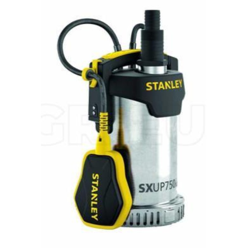 STANLEY WATER PUMP SUBMERSIBLE STAINLESS-STEEL CLEAN WATER 750W (MAX - 8.5M)