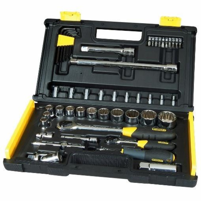 STANLEY 1/4" & 1/2" DR. SOCKET SET 50-PCS MICROTOUGH