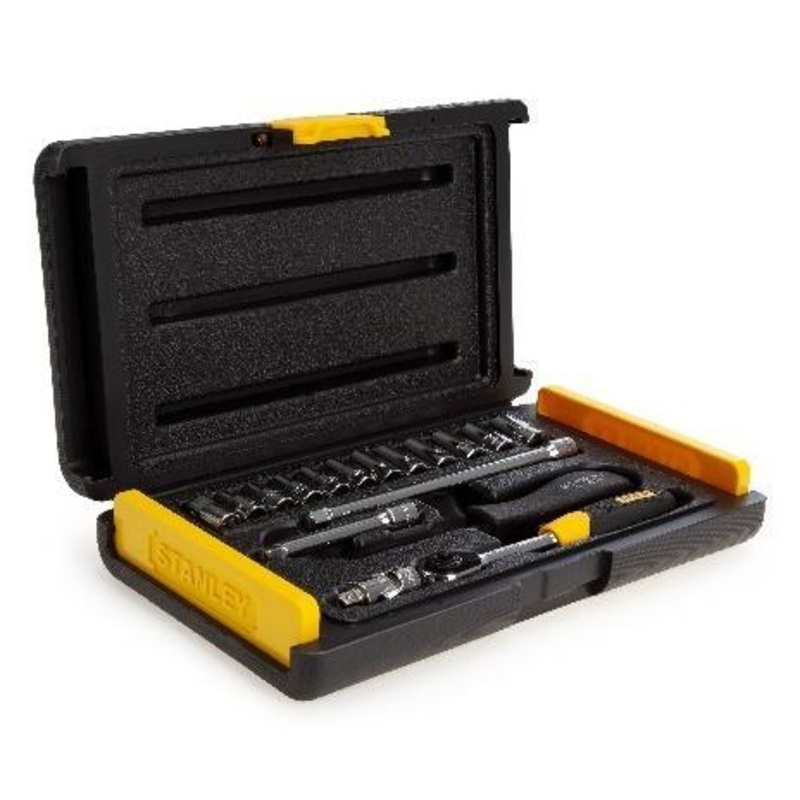STANLEY 1/4" DR. SOCKET SET 17-PCS 4-13MM