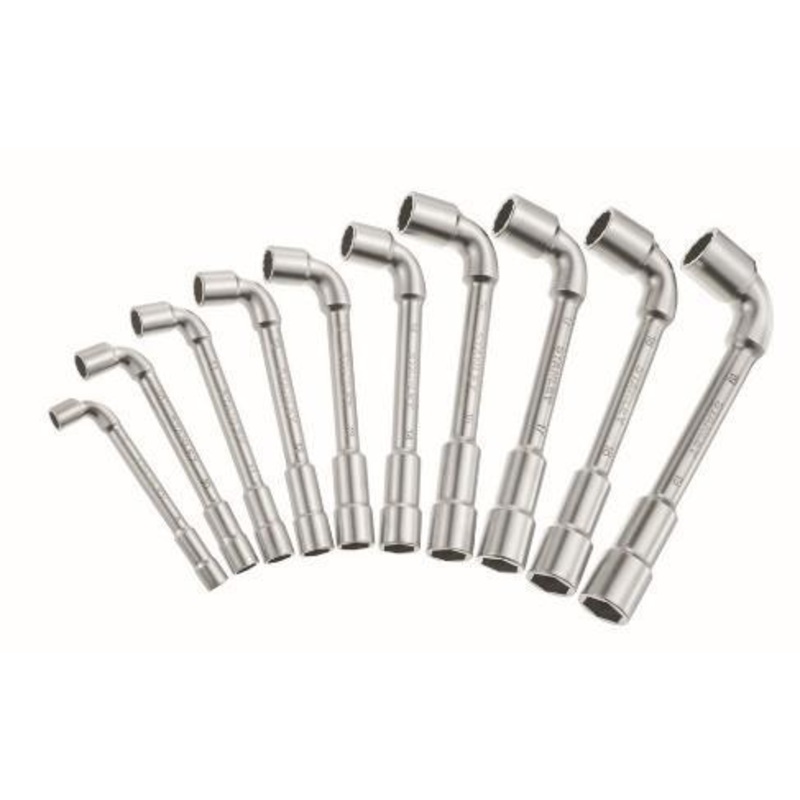 STANLEY ANGLED SOCKET WRENCH 10-PCS SET 6X6 POINT 8- 19MM