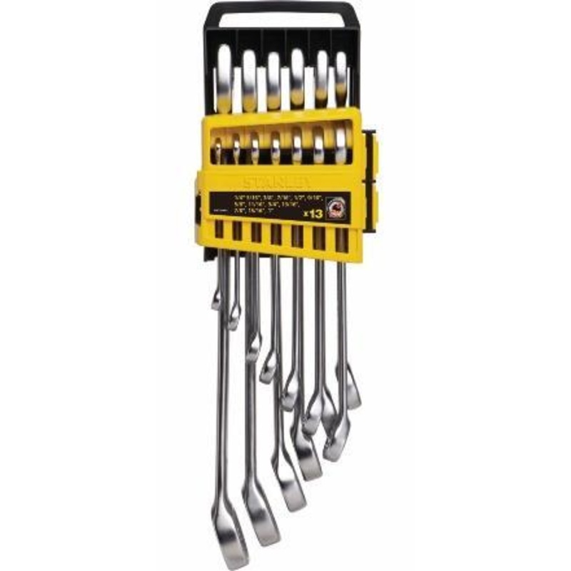 STANLEY COMBINATION SPANNER SET IMPERIAL 13PC 1/4  1