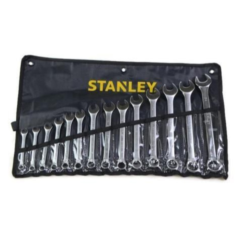 STANLEY COMBINATION SPANNER SET METRIC 14PCS 8-24MM