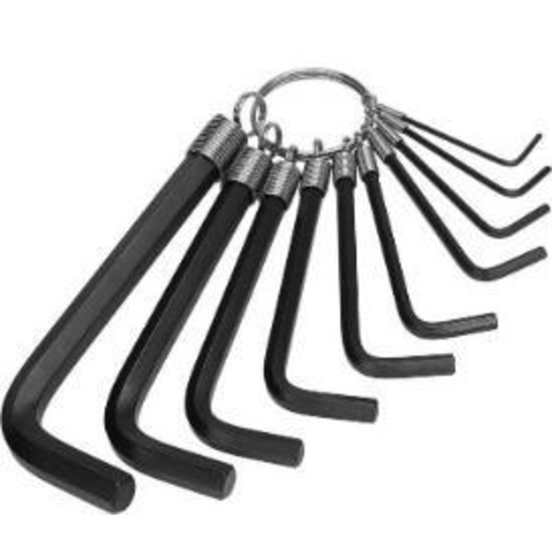 STANLEY ALLEN HEX KEY IMPERIAL SHORT ARM 1/16"-3/8"