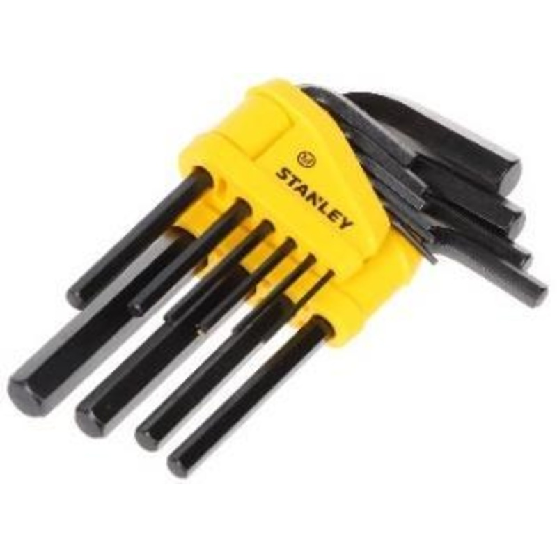 STANLEY ALLEN HEX KEY METRIC SHORT ARM 10-PCS 1.5MM- 10MM CASING
