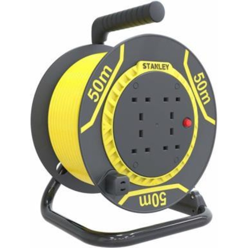 STANLEY CABLE REEL 50MTRS 1.5MM 4-SOCKETS