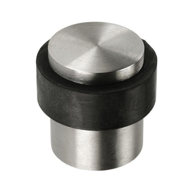 Dust poof door stop stainless steel finish