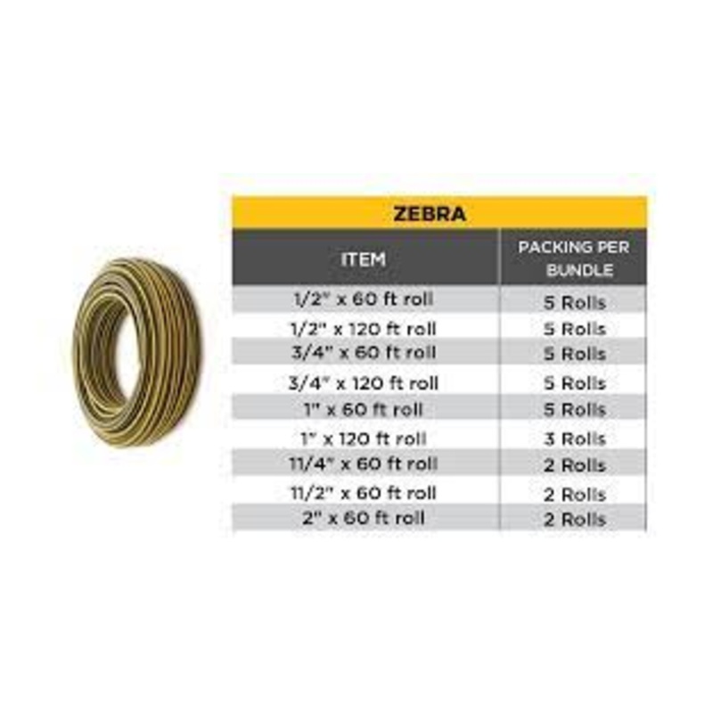 Connix Zebra hose pipe 2" x 60 ft roll