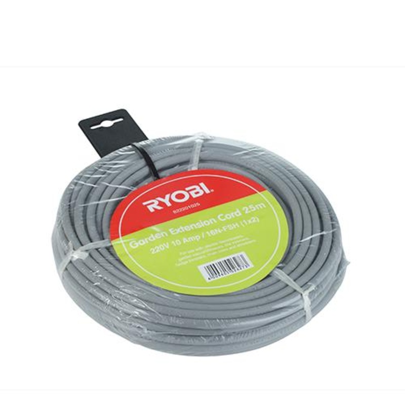 RYOBI EXTENSION CORD 220V 10AMP 20M 2CORE