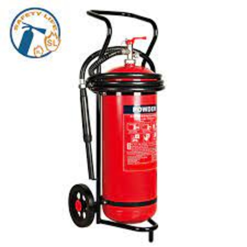 Generic Wheeled extinguisher -Dry Powder 25kg DP trolley