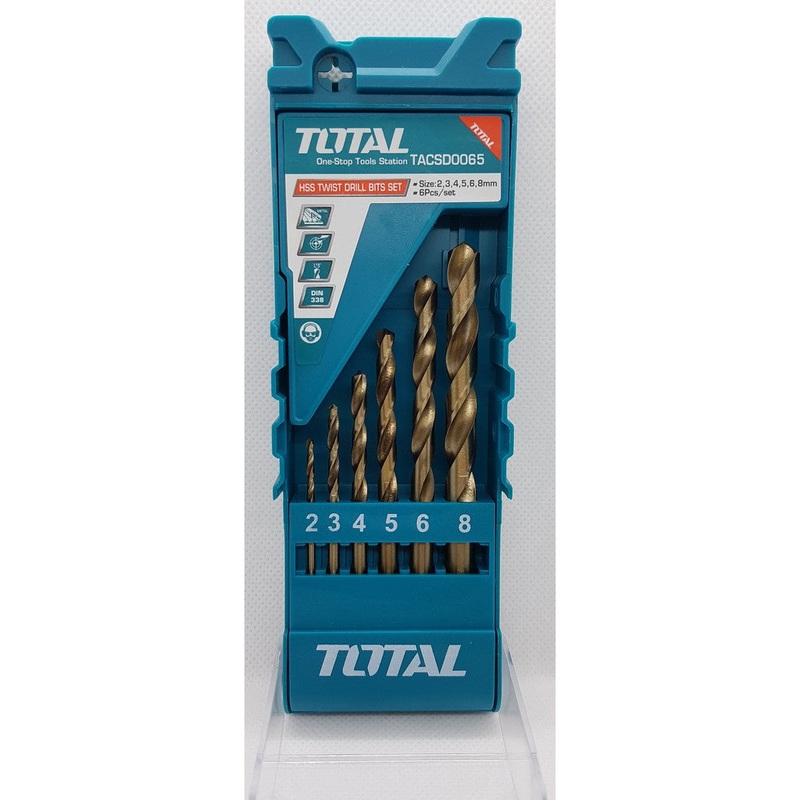 TACSD0065 6 Pcs HSS Twist Drill Bits Set