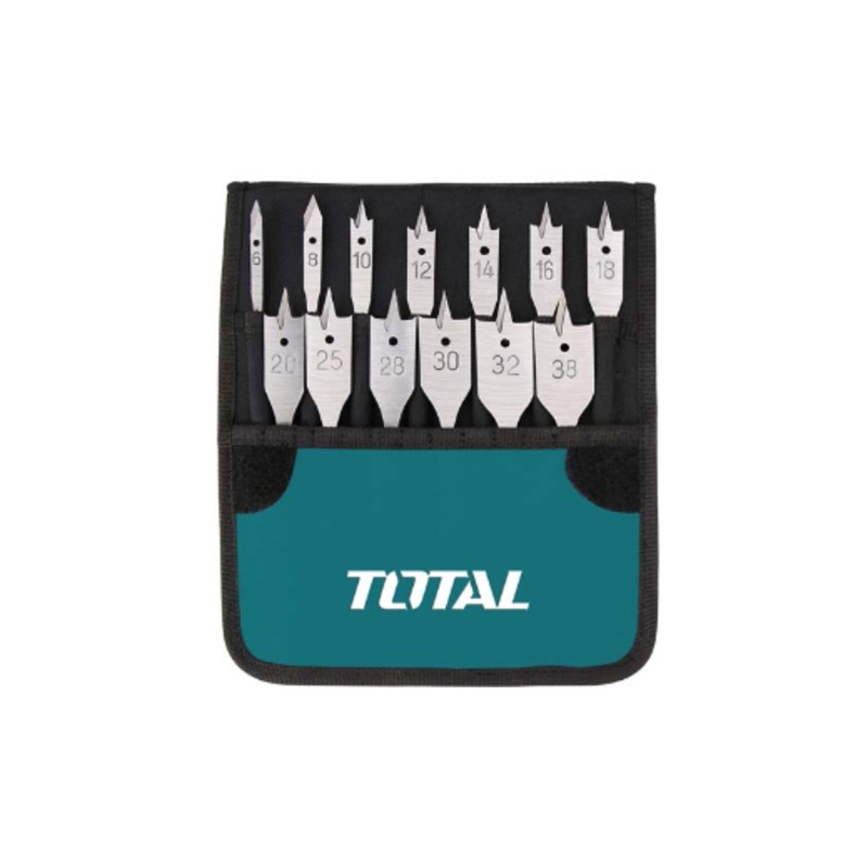 TOTAL FLAT WOOD DRILL BITS 13PCS (TACSD70131)