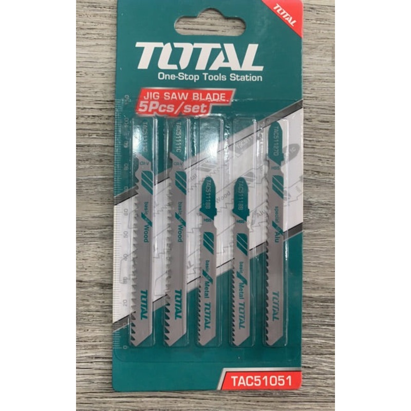 TOTAL JIG SAW BLADE SET (TAC51051)