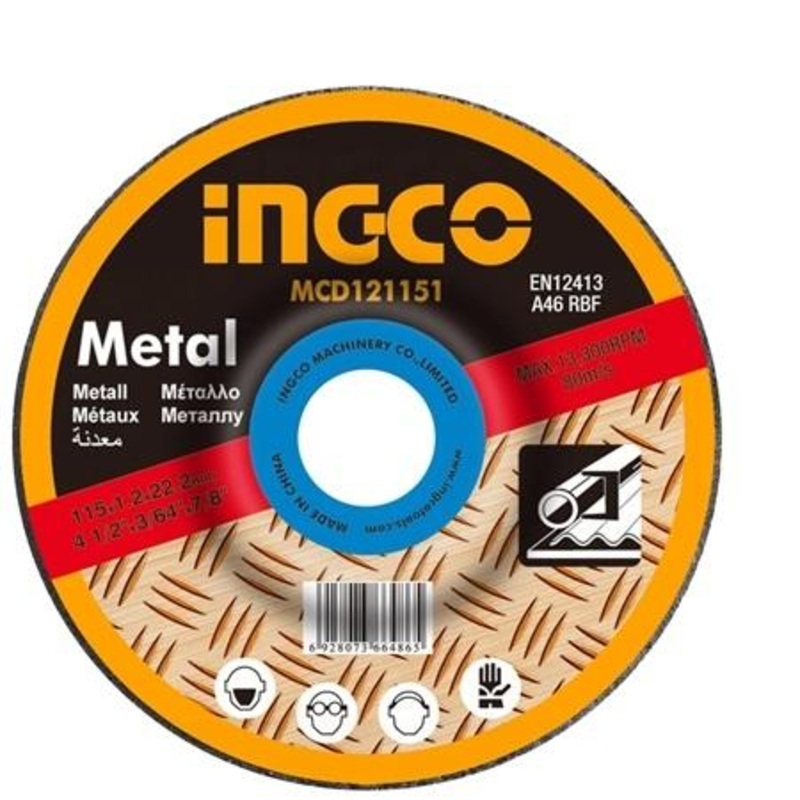 TOTAL METAL GRINDING DISC  - 115 X 6mm (TAC2231151)