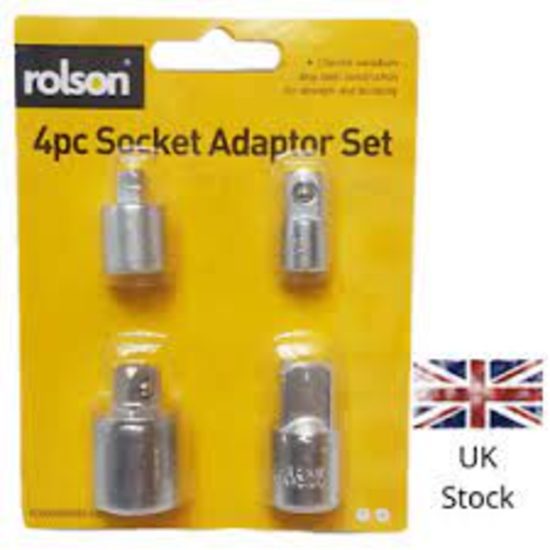 Rolson SOCKET ADAPTOR 4-PCS SET