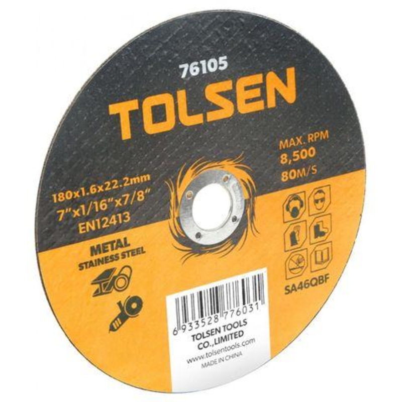 Tolsen flat cutting off wheel 230*2.0*22.2mm HTT 76107