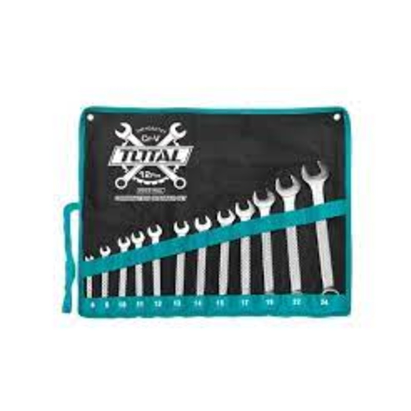 Total 12Pcs THT1022121 combination spanner set