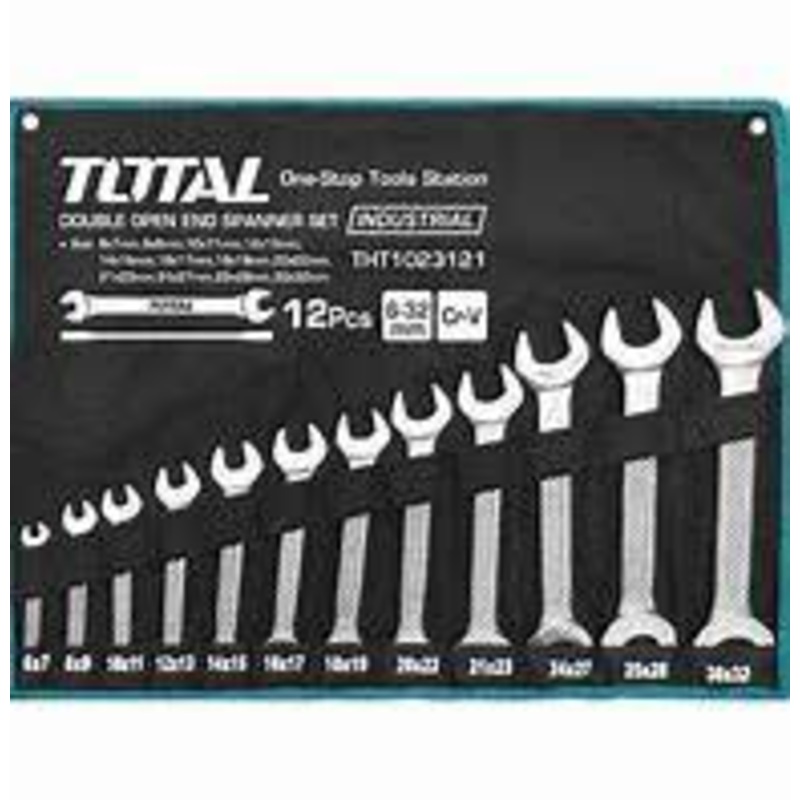 Total 12Pcs THT1023121 double open end spanner set