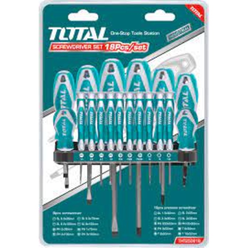 Total 18 Pcs THT250618 screwdriver and precision screwdriver set