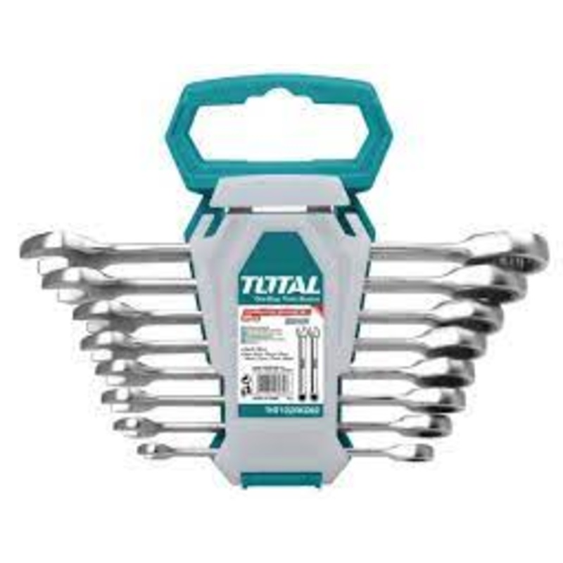 Total 8Pcs THT102RK086 ratchet spanner set